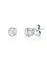14K White Gold And 0.33 CT Diamond Stud Earrings
