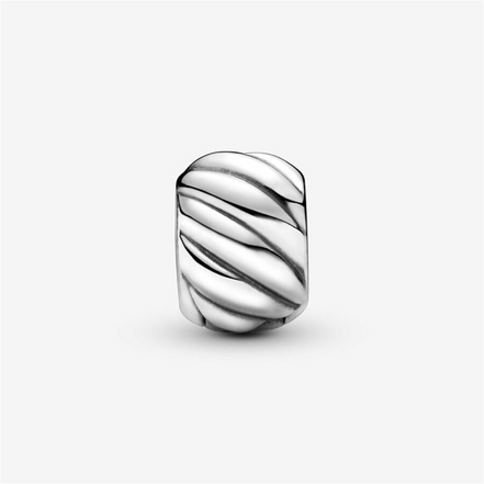 Pandora Moments Polished Feathered Clip Charm