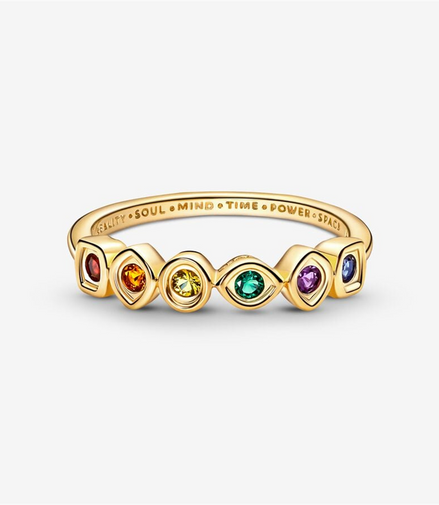 Pandora Marvel The Avengers Infinity Stones Ring Size 7