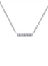 0.09 CTW Dainty Bar Necklace