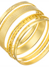 Susan Shaw 24K Triple Gold Plated Laudomia Bangle Set - Set Of 5