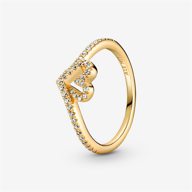 Pandora Timeless Wish Sparkling Heart Ring Size 56