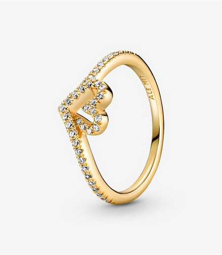 Pandora Timeless Wish Sparkling Heart Ring Size 56