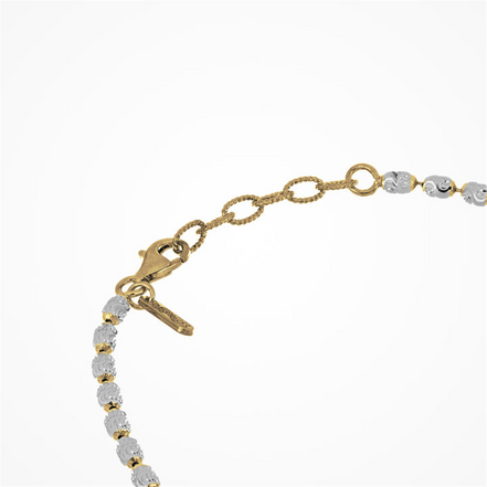 Desmos Two Tone Rice Bracelet 7.25"