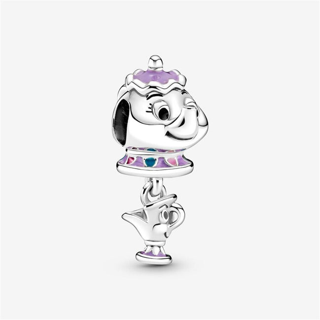 Pandora Disney Beauty and the Beast Mrs. Potts and Chip Dangle Charm