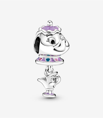 Pandora Disney Beauty and the Beast Mrs. Potts and Chip Dangle Charm