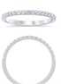 14K White Gold 0.16 CTW Diamond Low Profile Half Eternity Band
