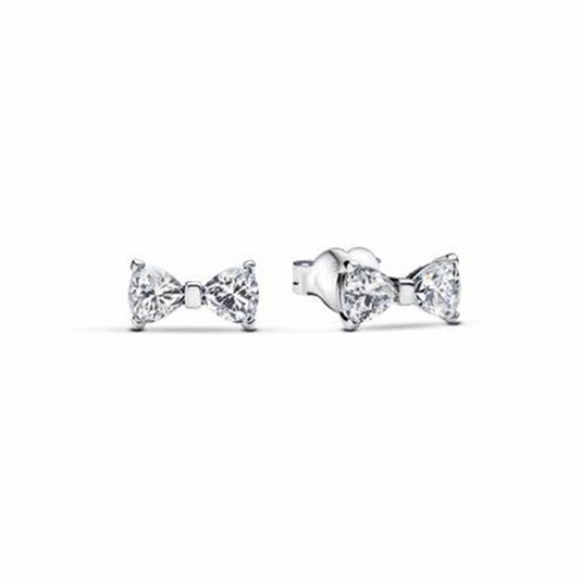 Pandora Timeless Sparkling Small Bow Stud Earrings