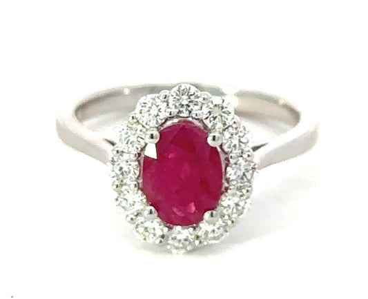 Diamond And  Ruby Ring