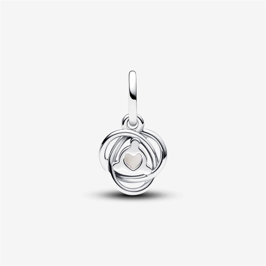 Pandora Moments June White Eternity Circle Dangle Charm