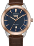 Citizen Men's Rolan Eco-Drive Rose Gold Case With Brown Leather Strap Watch