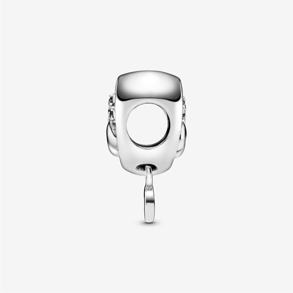 Pandora Moments Sparkling "Fur Mom" Paw Print & Heart Charm