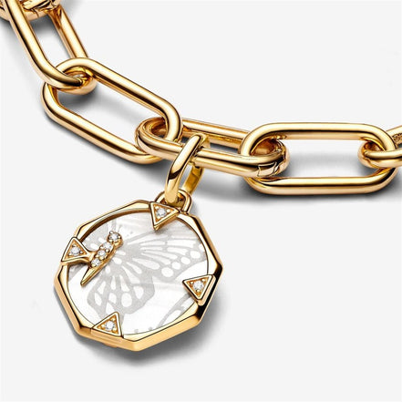 Pandora ME/Pandora  Pearlescent Butterfly Medallion Charm
