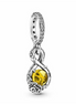 Pandora Disney Belle Infinity & Rose Flower Pendant Charm