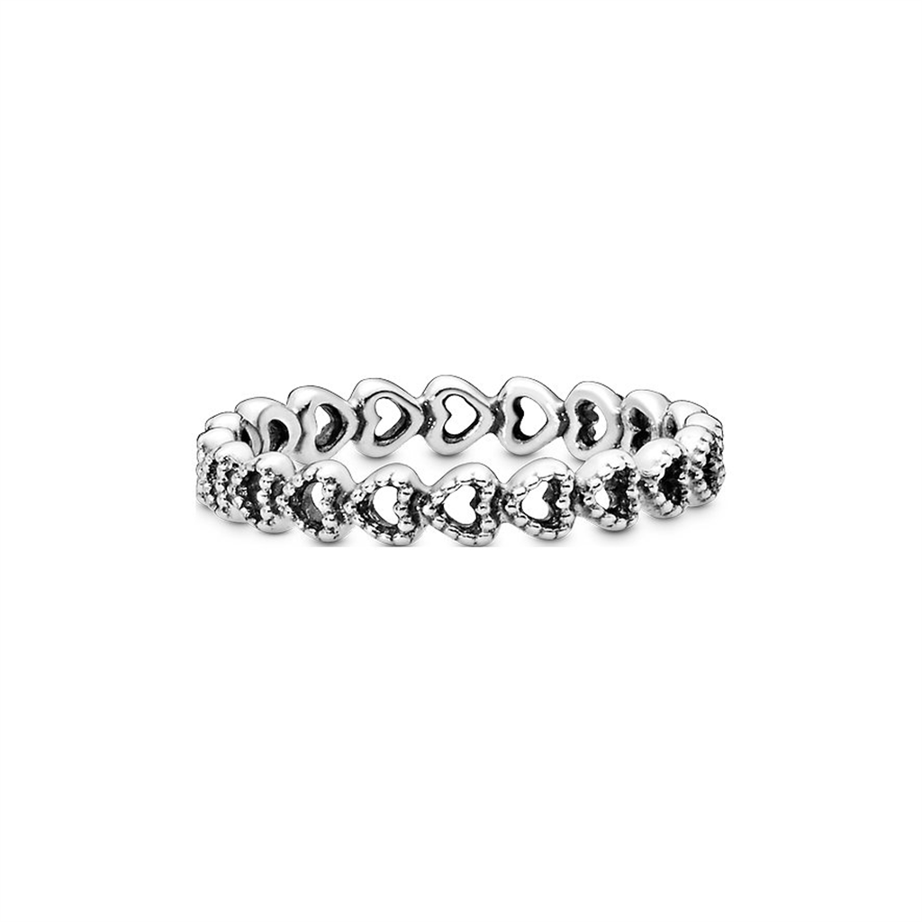 Pandora Moments Linked Love Ring Size 7