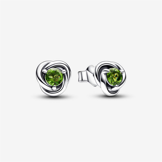 Pandora Moments August Birthstone Eternity Circle Stud Earrings