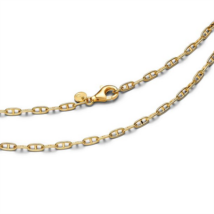 Pandora Anchor Gold-Plated Chain Necklace Size 55