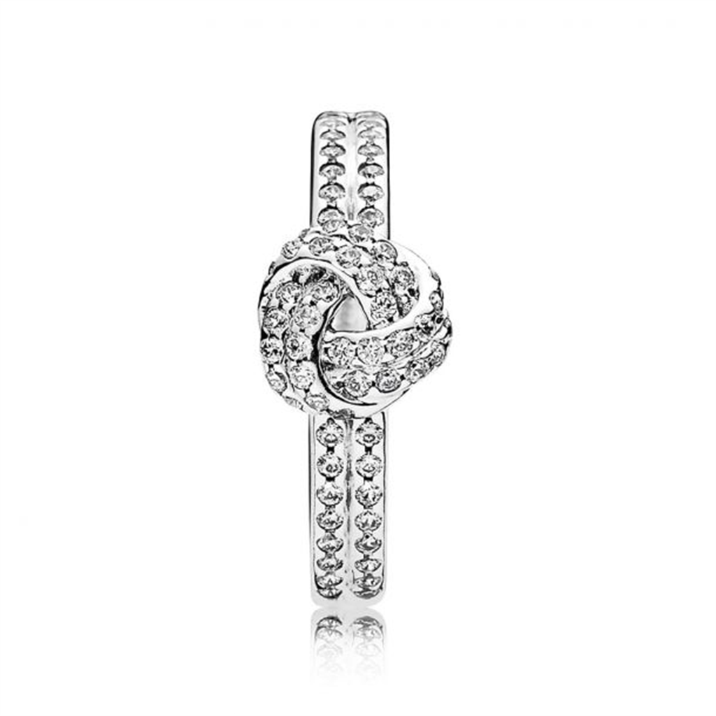 Pandora Timeless Shimmering Knot Ring Size 4.5