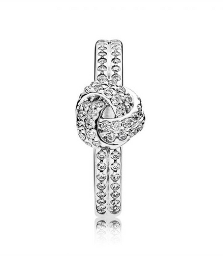Pandora Timeless Shimmering Knot Ring Size 4.5