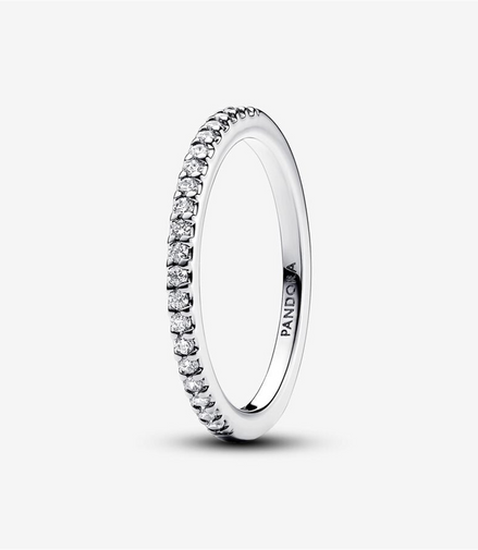 Pandora Timeless Sparkling Band Ring Size 6