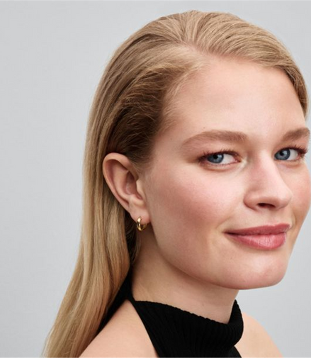 Pandora 14K Yellow Gold Twisted Huggie Earrings