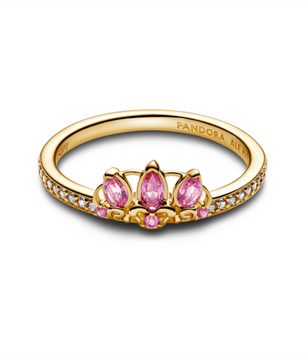 Pandora Disney Princess Rapunzel Tiara Ring Size 7.5