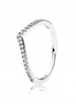 Pandora Timeless Sparkling Wishbone Ring Size 7.5