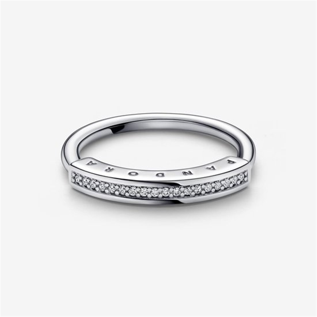 Pandora Signature ID Pave Ring Size 7