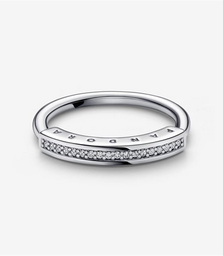 Pandora Signature ID Pave Ring Size 7