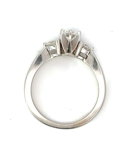 Three Round Diamond Engagement Ring