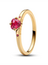 Pandora Moments Gold Plated Explosion of Love Ring Size 7.5