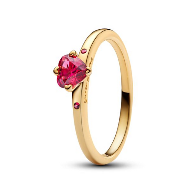 Pandora Moments Gold Plated Explosion of Love Ring Size 6