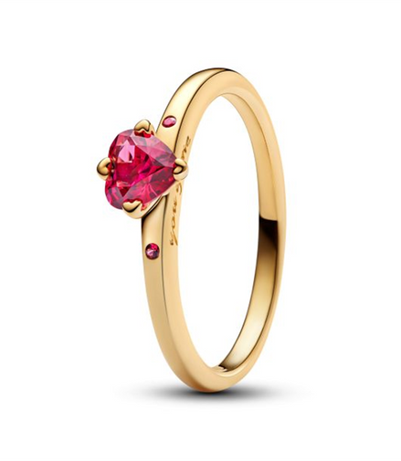 Pandora Moments Gold Plated Explosion of Love Ring Size 6