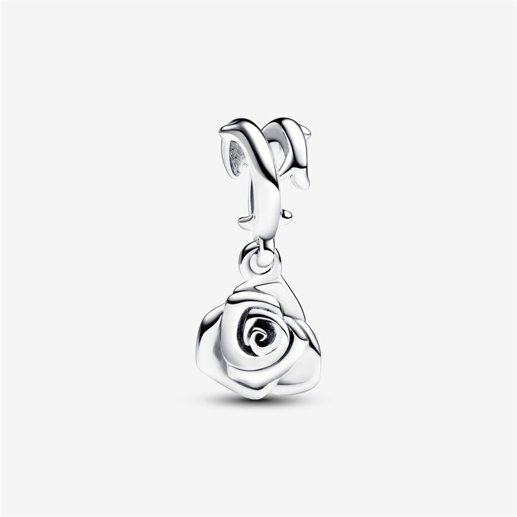 Pandora Moments Rose in Bloom Dangle Charm