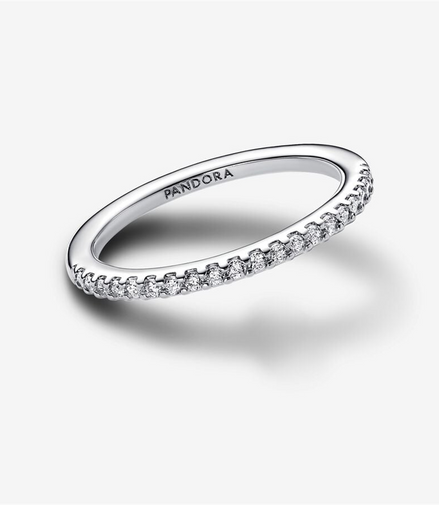 Pandora Timeless Sparkling Band Ring Size 8.5