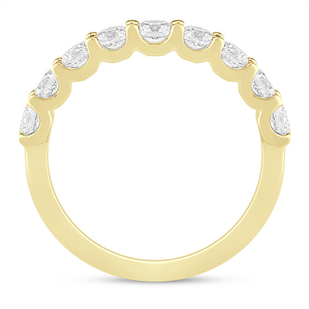 14K Yellow Gold 1 CTW Diamond Half Eternity Band