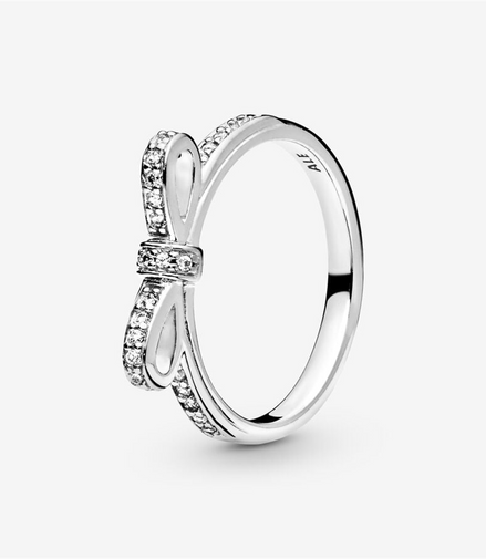 Pandora Timeless Sparkling Classic Bow Ring Size 8.5