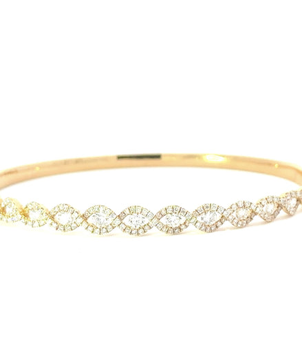 Diamond Bangle Bracelet 1.56 ctw
