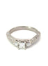 14K White Gold .33 CT Diamond Engagement Ring
