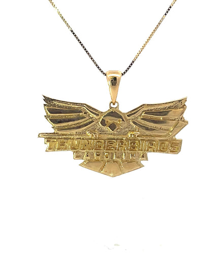 Thunderbirds 14K Yellow Gold Pendant