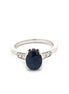 Oval Sapphire and Diamond Ring