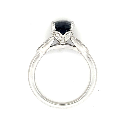 Oval Sapphire and Diamond Ring